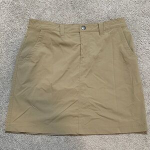 NWOT Tall size Eddie Bauer Travex Tan Skort / Skirt